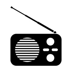 Radio receiver icon on white background