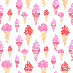 IceCream Seamless Pattern 3
