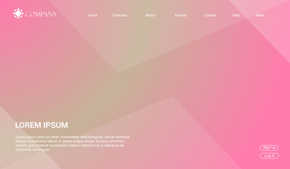 Website template for websites, or apps. modern minimal. eps 10