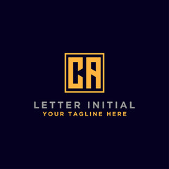 CA letters Initial / logo design Monogram Inspiration icon. - vector
