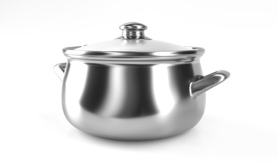 3d kitchen pan concept. 3d rendered illustration