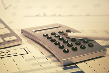 Financial accounting stock market graphs analysis