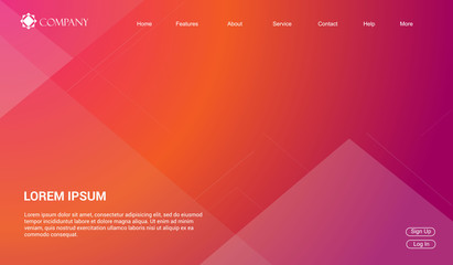 Website template for websites, or apps. modern minimal. eps 10