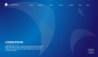 Website template for websites, or apps. modern minimal. eps 10