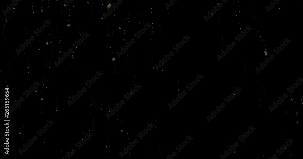 Poster confetti explosion with bright colorful colors, lights and shining. particular effect of gold tiles 