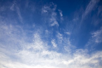 blue sky with white clouds