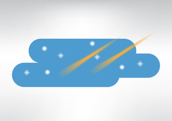 Sky and stars vector illustration