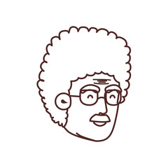 head of grandfather avatar character