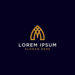 Letter A Initial icon / logo design Monogram inspiration. - vector