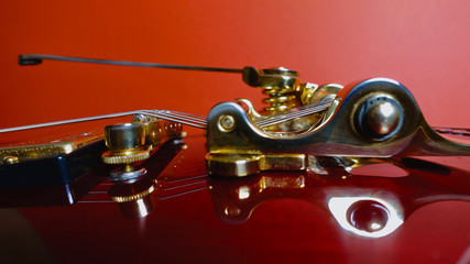 guitar tremolo . color background