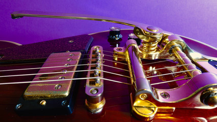 guitar tremolo . color background