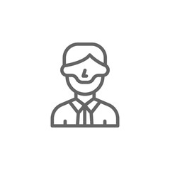 Abraham Lincoln, USA icon. Element of United States icon. Thin line icon for website design and development, app development. Premium icon