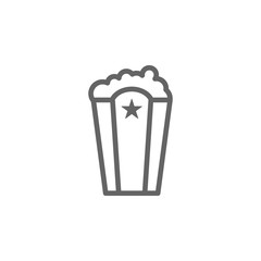 Popcorn, USA icon. Element of United States icon. Thin line icon for website design and development, app development. Premium icon