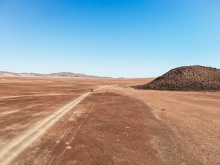Fototapeta na wymiar Namibia, desert drone shot 