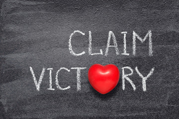 claim victory heart