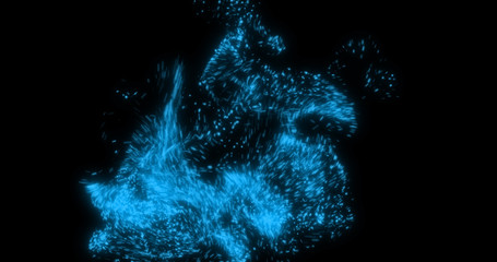 Abstract dynamic particles  texure