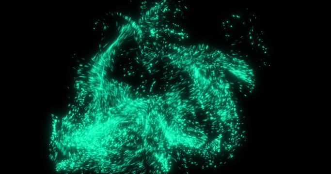 Abstract dynamic particles  texure