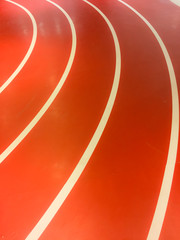 Outdoor Red running track in Stadium