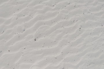 Top view of white sand on paradise beach