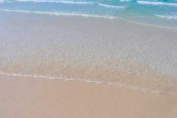 Seashore on tropical paradise beach
