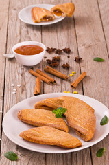Florentines sweet puff pastries.