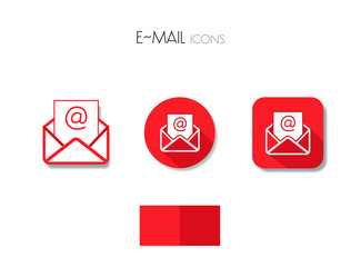 Icon Email, icon open mail, icon letter, icona lettera, icona posta elettronica letter, mail, mailing icon