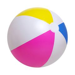 Beach ball on white