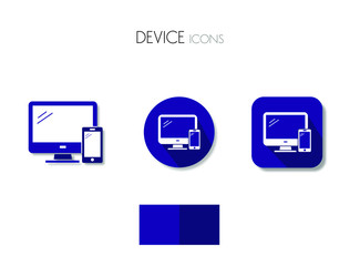 Multiple Devices Icon, icona dispositivi multipli, Devices vector, icon smartphone, personal computer, computer icon, phone and monitor
