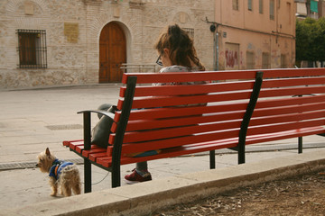 SITTING IN CAYITAS SQUARE WITH TOFFEE