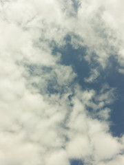 Obraz premium The Blue sky background with Cloud background.