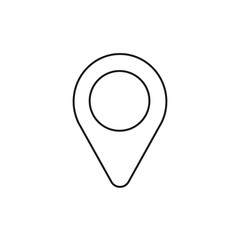 Vector icon of placemarker map pointer.