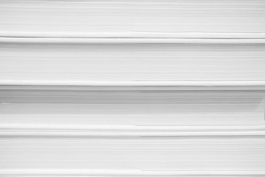Close up White Book Background.