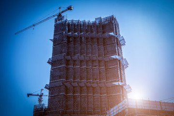 Urban construction site..