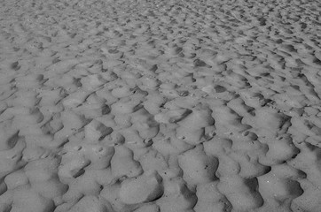 Surface Texture Sand On The Beach