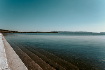 Fototapeta premium sandy beach by the sea