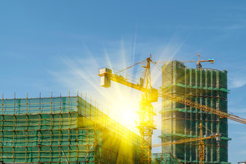 Urban construction site..