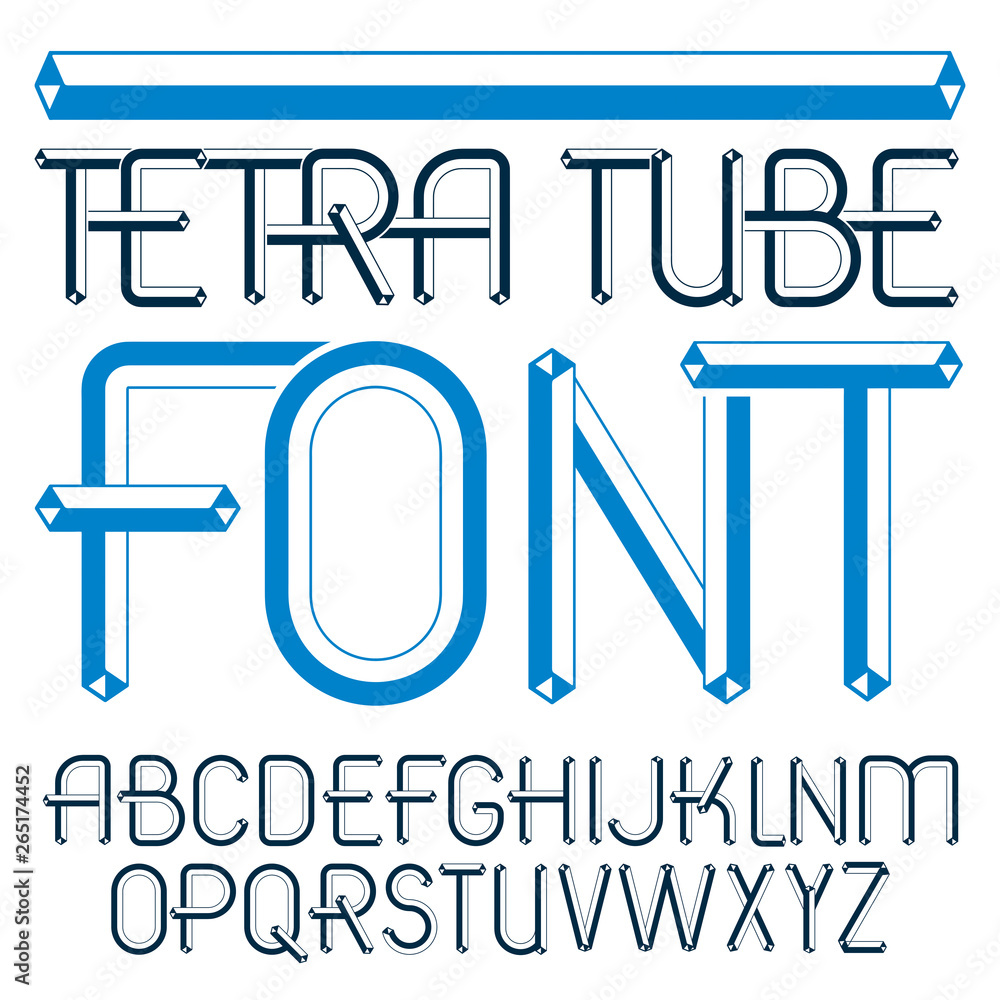 Poster vector upper case modern alphabet letters set. artistic font, typescript for use in logo creation. m