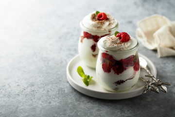 Layered cream cheese raspberry dessert