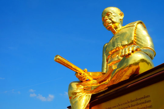 Luang Phor Koon Statue at Wat Ban Rai temple 2 or  Wat Bu Pai temple where located at Wang Nam Khiao, Nakhon Ratchasima province.