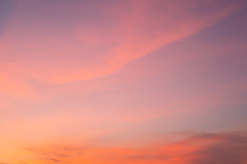 Sky clouds sunset background landscape.