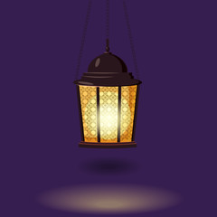 Ramadan Kareem holiday islam, illustrations with arabic lantern