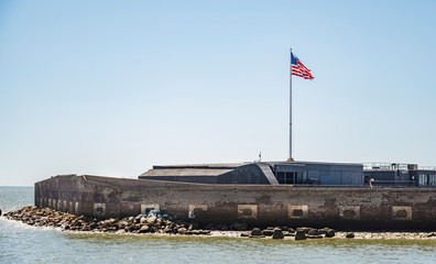 Fort Sumter National Monument in Charleston SC, USA