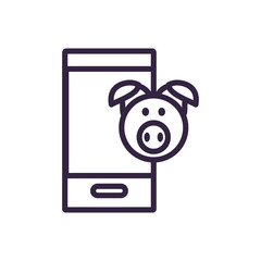 smartphone device with head piggy