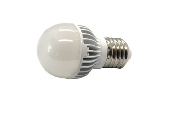 LED lamp on a white background.