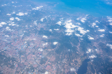aerial view from plane © THINK b