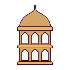 ramadan kareem lantern isolated icon
