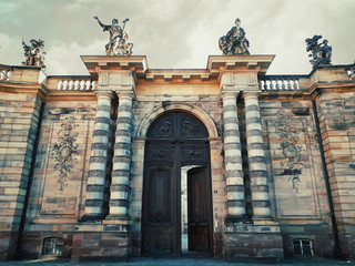 Rohan Palace gate to Strasbourg city Archaeological Museum, Decorative Arts and Fine Art.