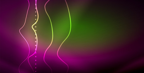 Neon lines shiny glowing background