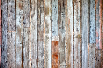 Old Wooden Fence Wall Texture Background.