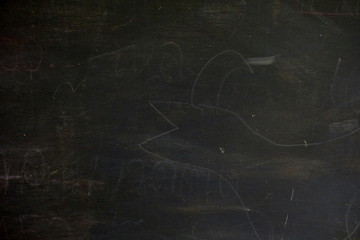 Black Grunge Chalkboard Texture Background.